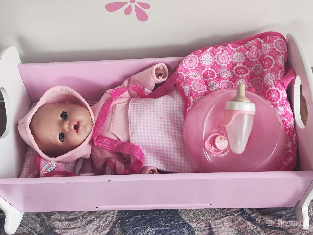 Baby born lėlė su priedais su didele medine - nuotraukos Nr. 3