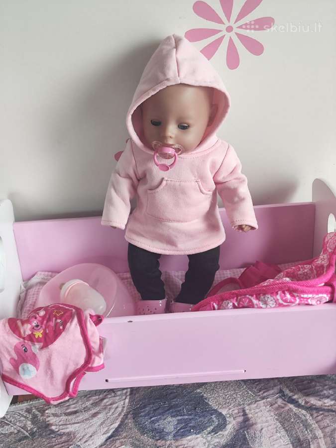 Baby born lėlė su priedais su didele medine - nuotraukos Nr. 5