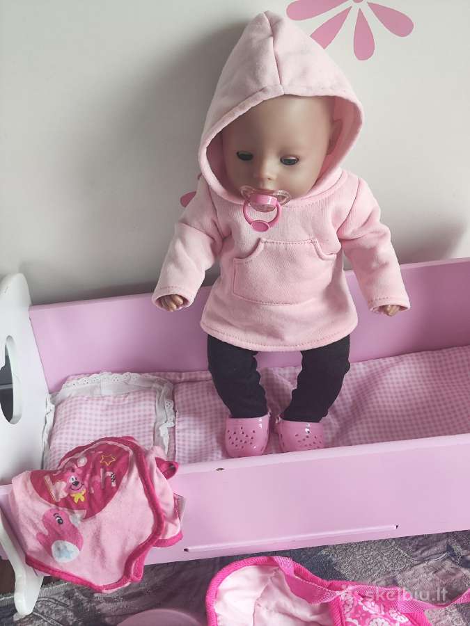 Baby born lėlė su priedais su didele medine - nuotraukos Nr. 6