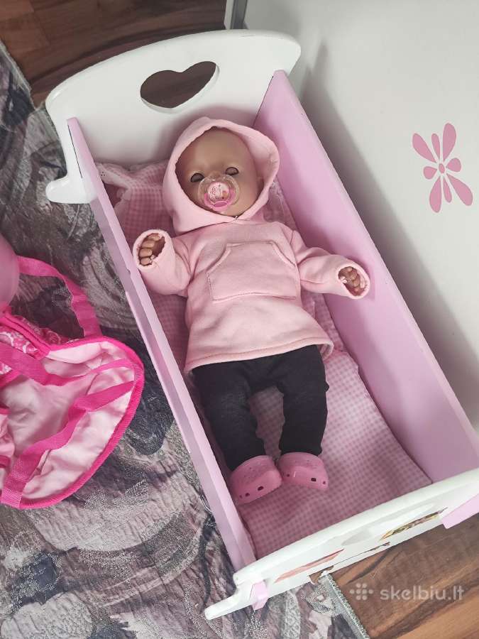 Baby born lėlė su priedais su didele medine - nuotraukos Nr. 13