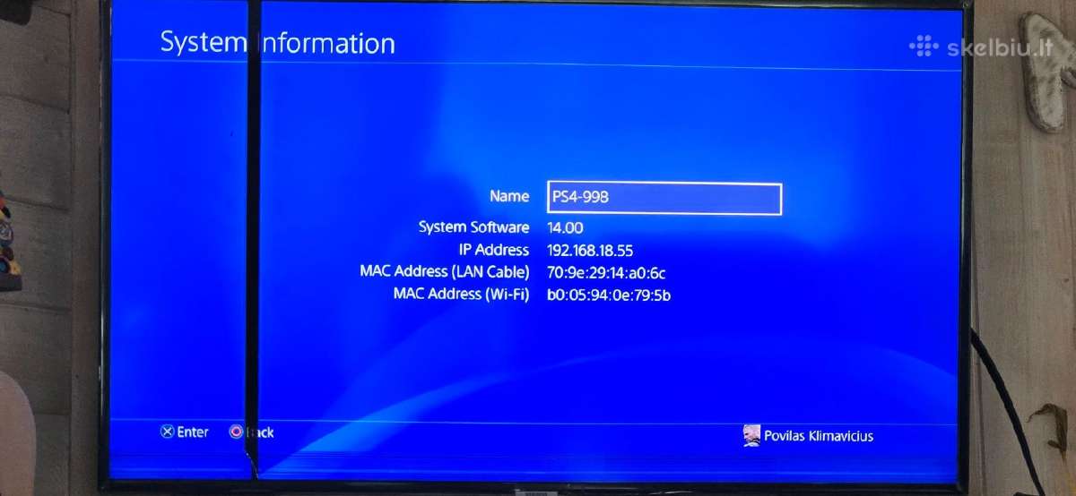 Playstation 4 (Ps4) Fat 1tb - nuotraukos Nr. 12