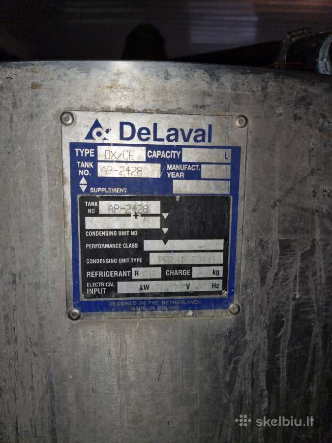 Delaval pieno melžimo aikštelė ir šaldytuvai - nuotraukos Nr. 3