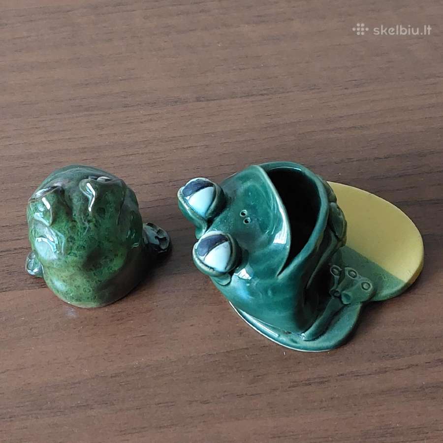 Molinės glazuruotos statulėlės " Varlės ". - nuotraukos Nr. 4