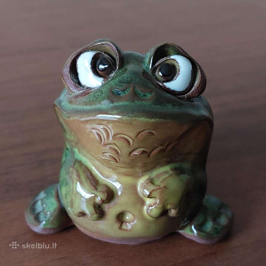 Molinės glazuruotos statulėlės " Varlės ". - nuotraukos Nr. 11