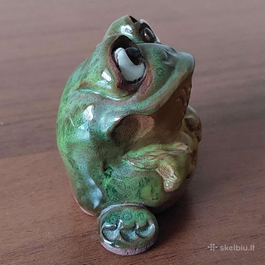 Molinės glazuruotos statulėlės " Varlės ". - nuotraukos Nr. 12
