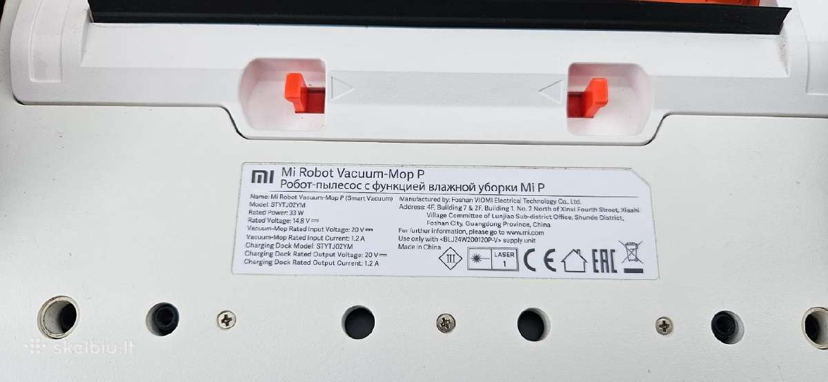 Rrobotas-siurblys „Xiaomi Mi Robot Vacuum-mop P" - nuotraukos Nr. 16