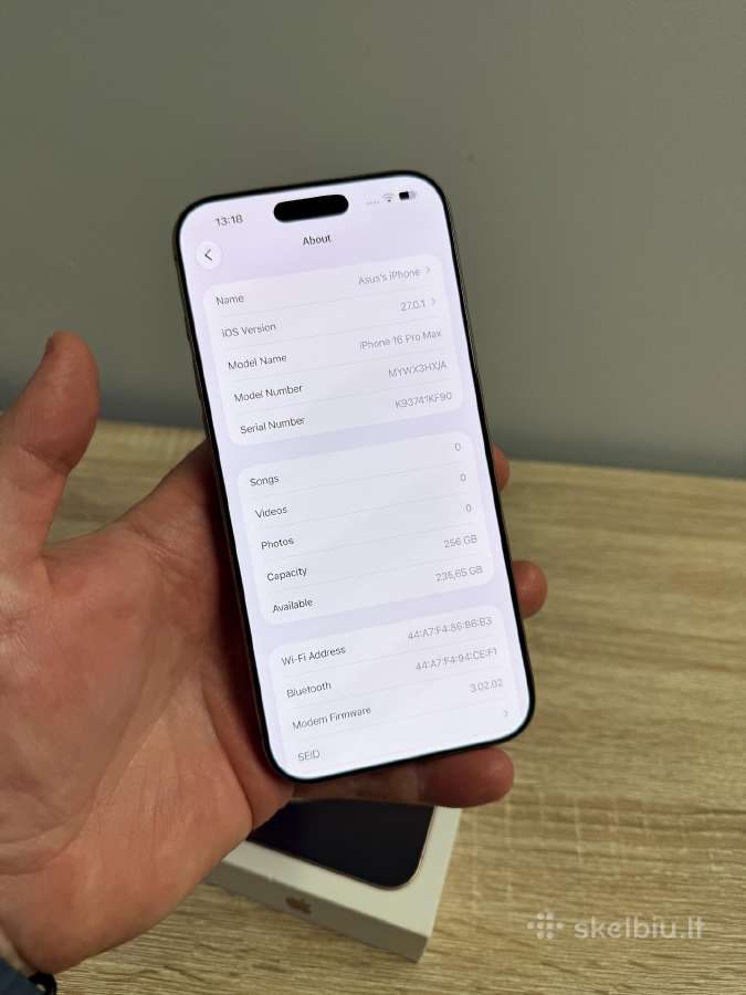 Kaip naujas iPhone 16 Pro max (bat. 99%) - nuotraukos Nr. 7