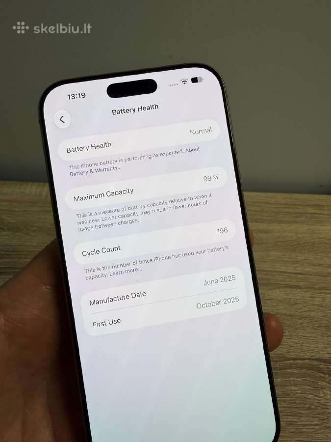 Kaip naujas iPhone 16 Pro max (bat. 99%) - nuotraukos Nr. 9