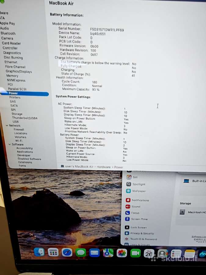 Apple MacBook Air 15 M2 512/8gb - nuotraukos Nr. 2