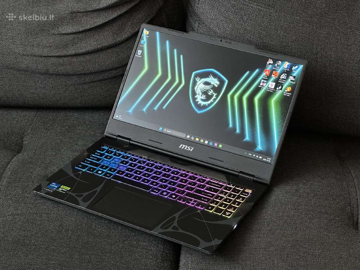 Parduodu Msi Cyborg 15 su I5, Rtx 5050 8gb, 144hz - nuotraukos Nr. 2