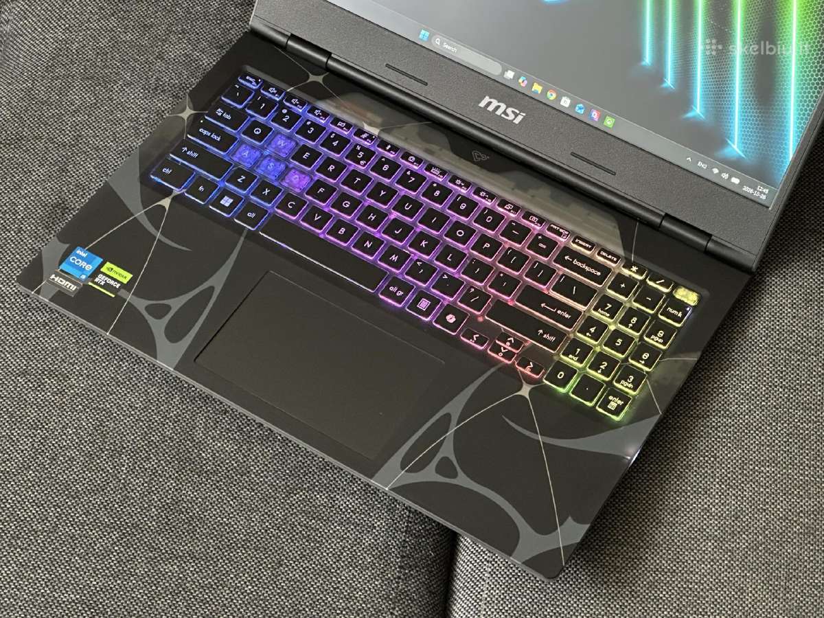 Parduodu Msi Cyborg 15 su I5, Rtx 5050 8gb, 144hz - nuotraukos Nr. 3
