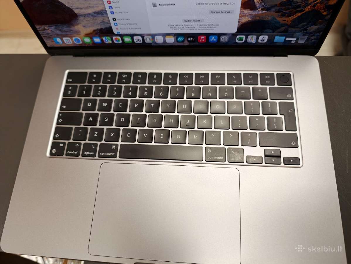 Apple MacBook Air 15 M2 512/8gb - nuotraukos Nr. 3