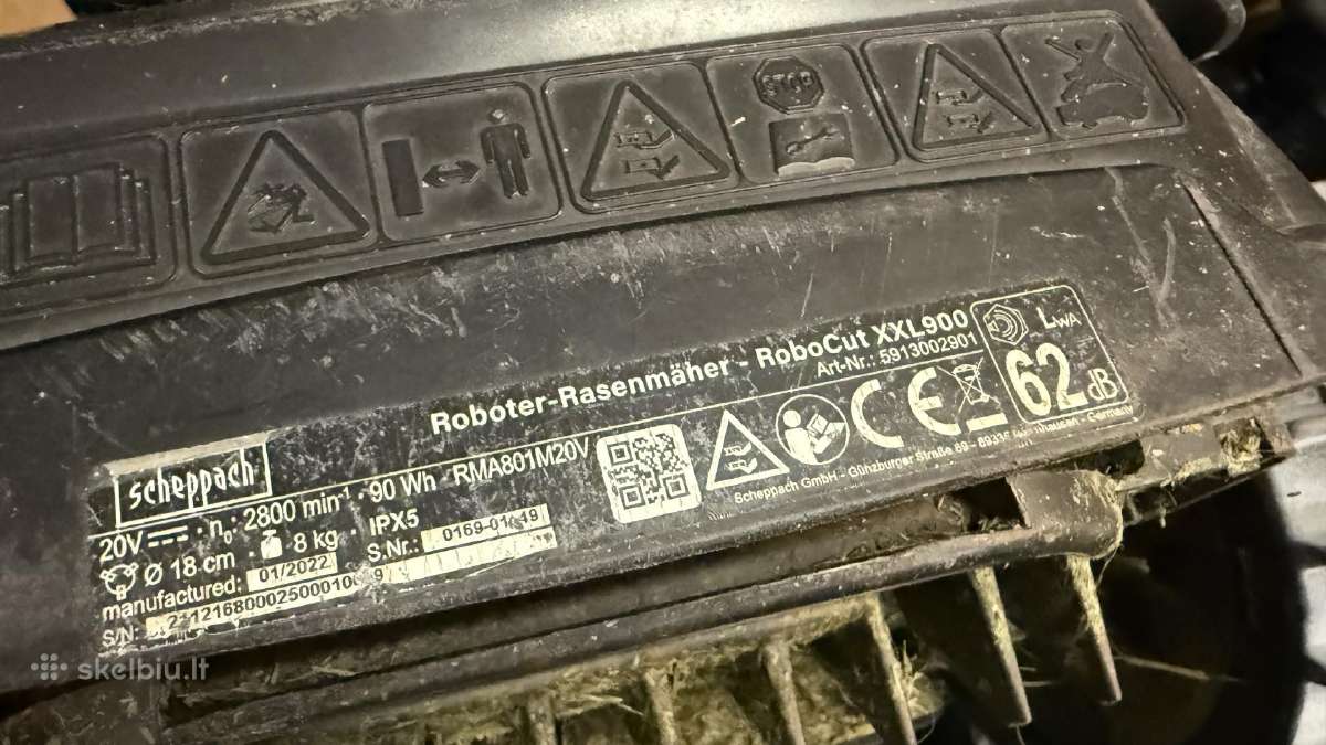 Scheppach Robocut Xxl900 vejos robotas - nuotraukos Nr. 6