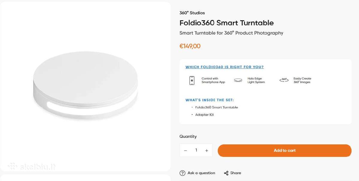 360 produktų fotografavimo rotacinis stalas - nuotraukos Nr. 5