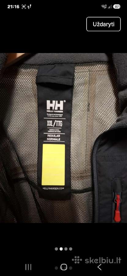 Originali vyriška „Helly Hansen Crew“ striukė - nuotraukos Nr. 2