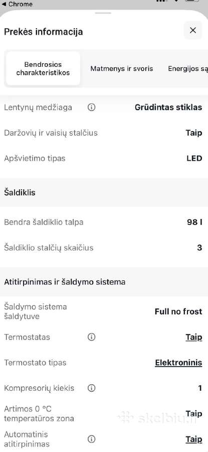 Parduodamas šaldytuvas Samsung Rb37k63611l - nuotraukos Nr. 6