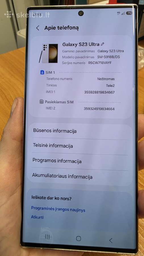 Samsung galaxy S23 ultra - nuotraukos Nr. 4