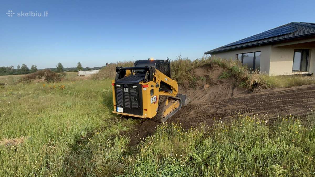 Žemės darbai sklypo lyginimas bobcat paslaugos - nuotraukos Nr. 4