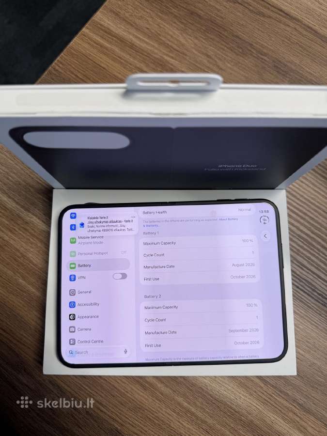 iPhone Duo 256gb Night Sky - nuotraukos Nr. 5
