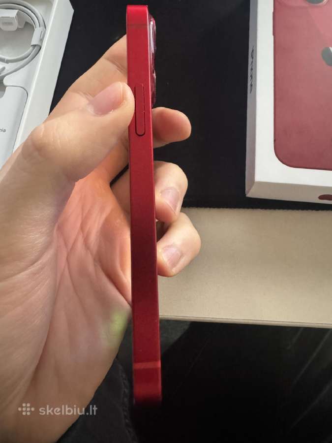 Parduodamas iPhone 13 mini Red, 128 GB - nuotraukos Nr. 4