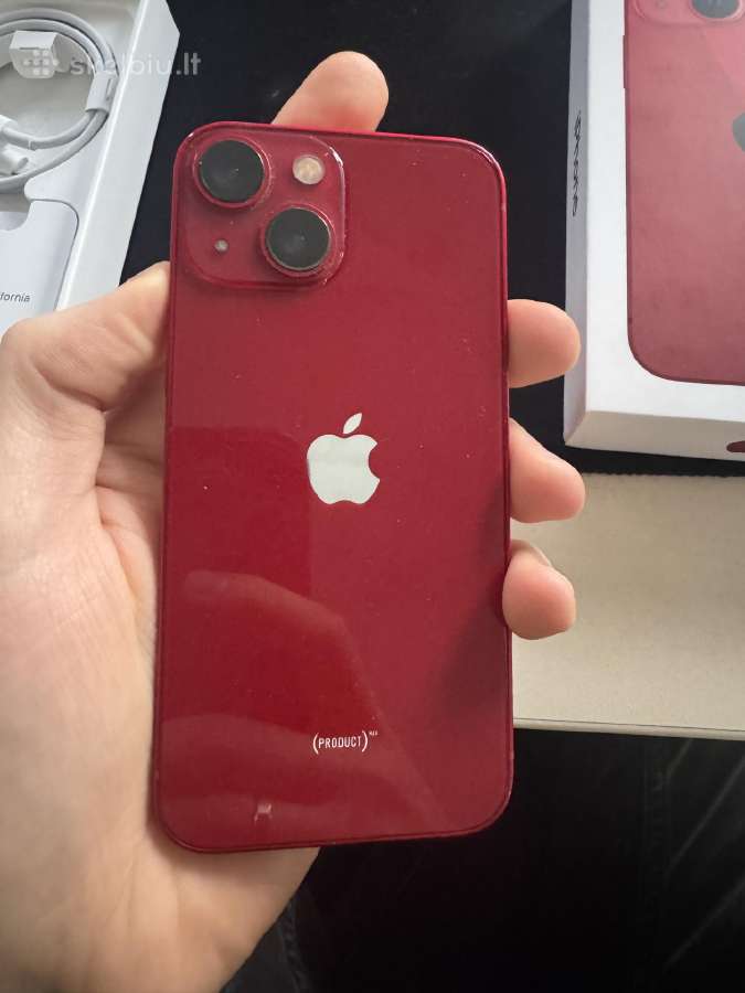 Parduodamas iPhone 13 mini Red, 128 GB - nuotraukos Nr. 3
