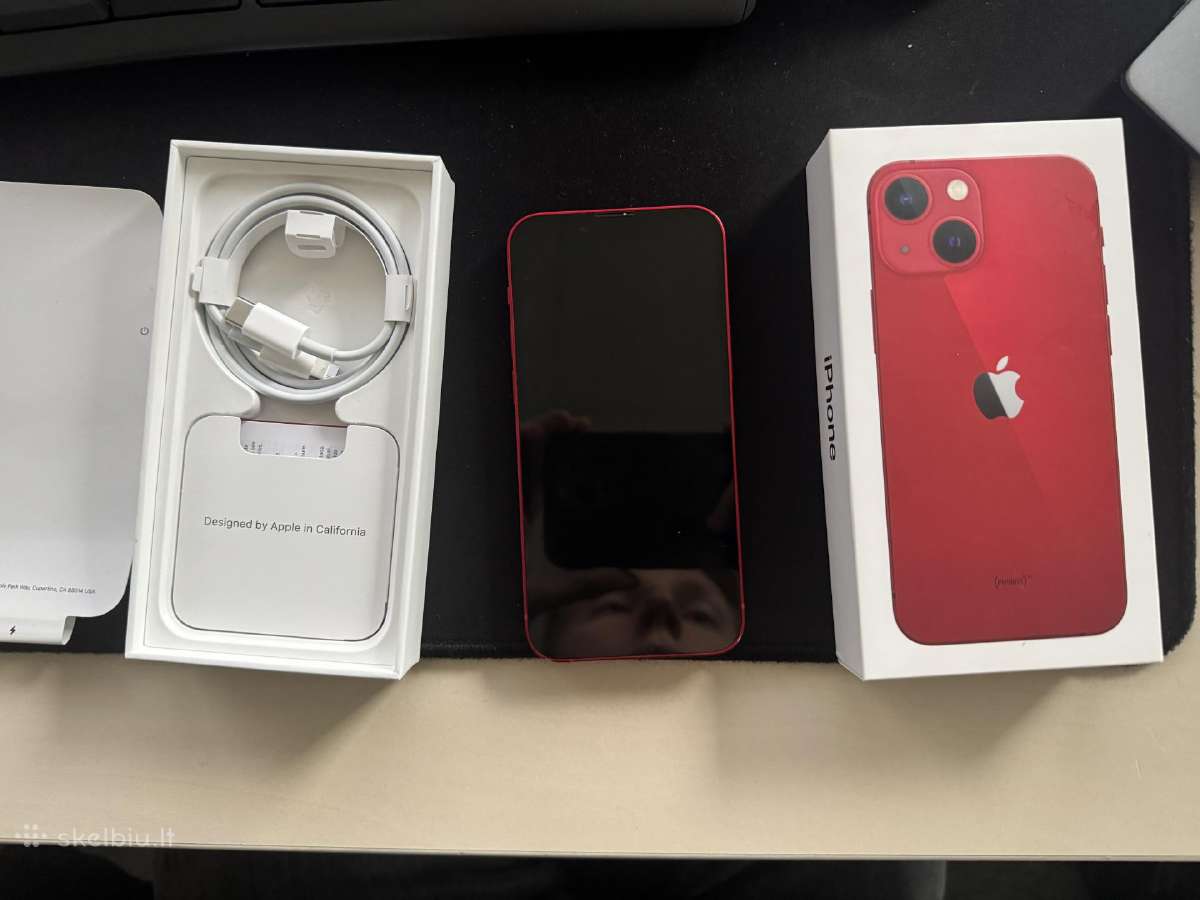 Parduodamas iPhone 13 mini Red, 128 GB - nuotraukos Nr. 5