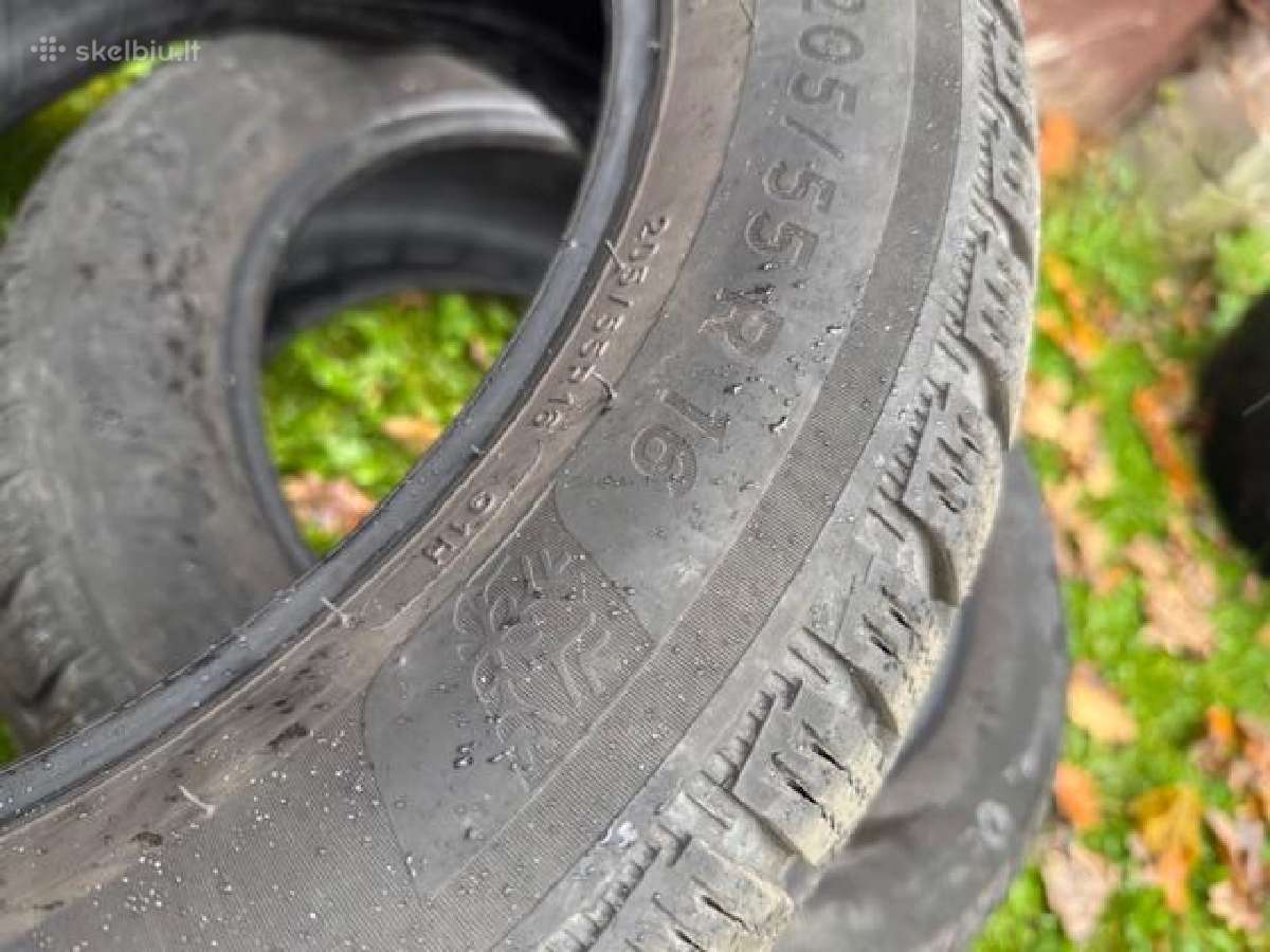 2+1 padanga Michelin Alpin6 205/55/r16 M+s 8mm - nuotraukos Nr. 2