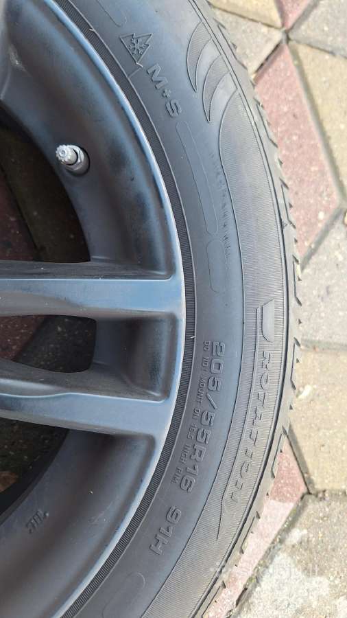 Bmw 1ir3 klases lieti ratai m+s pdangom 205.55.16 - nuotraukos Nr. 4