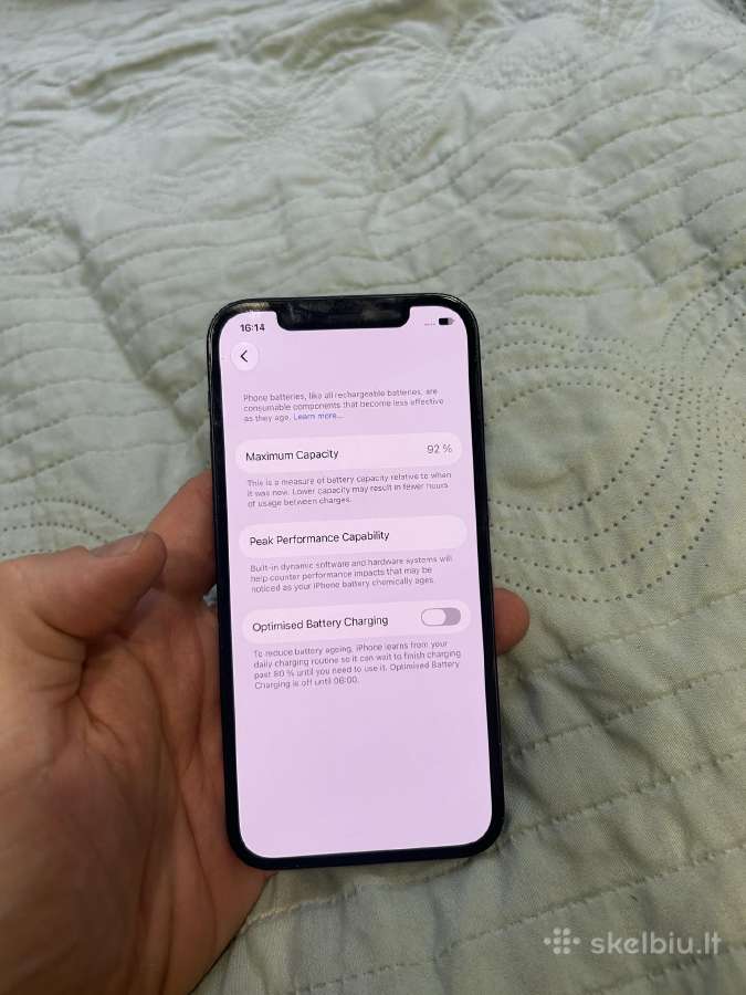 iPhone 12 64gb baterija 92 - nuotraukos Nr. 3