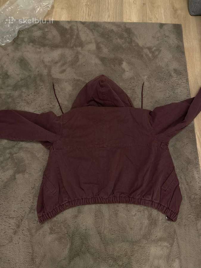 Bordo striukė su gobtuvu, M dydis Stussy - nuotraukos Nr. 4
