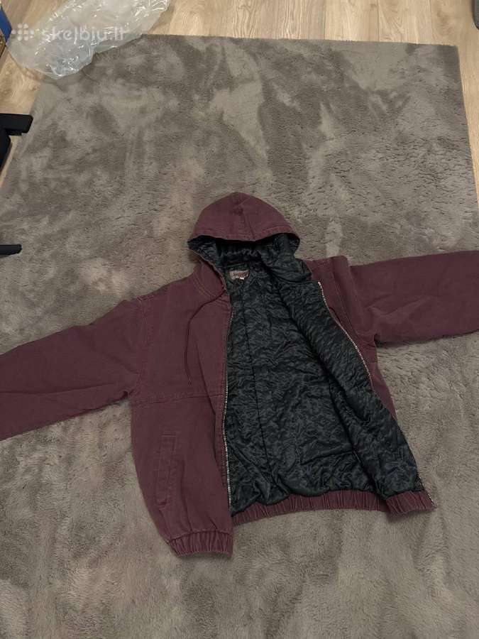 Bordo striukė su gobtuvu, M dydis Stussy - nuotraukos Nr. 3