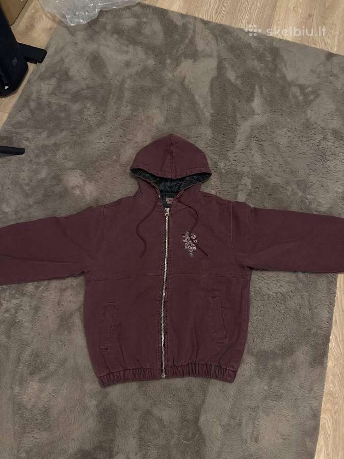 Bordo striukė su gobtuvu, M dydis Stussy - nuotraukos Nr. 2