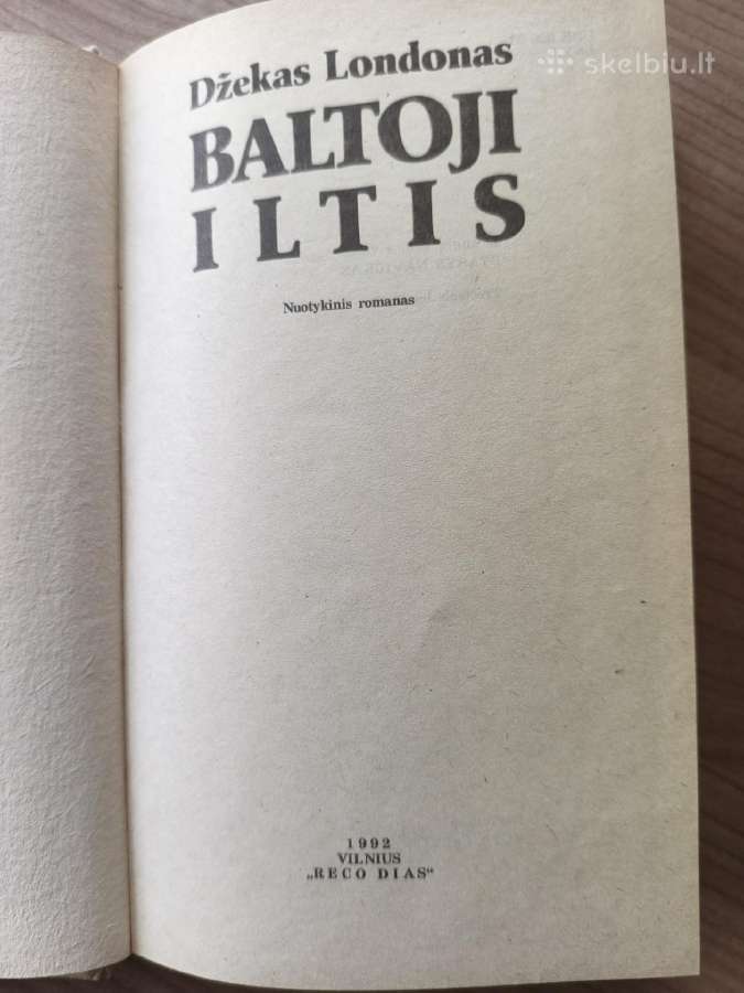 Jack London "Baltoji iltis" - nuotraukos Nr. 5