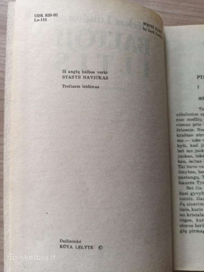 Jack London "Baltoji iltis" - nuotraukos Nr. 6