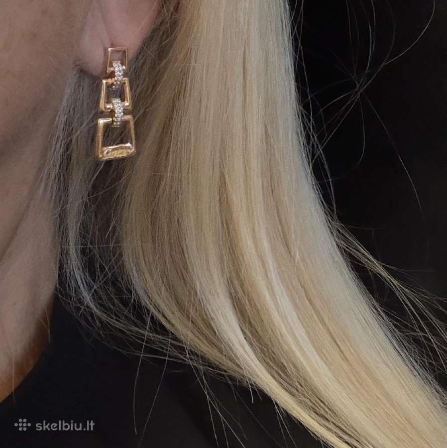 Prabangūs išskirtiniaiauksiniai Cartier auskarai - nuotraukos Nr. 4