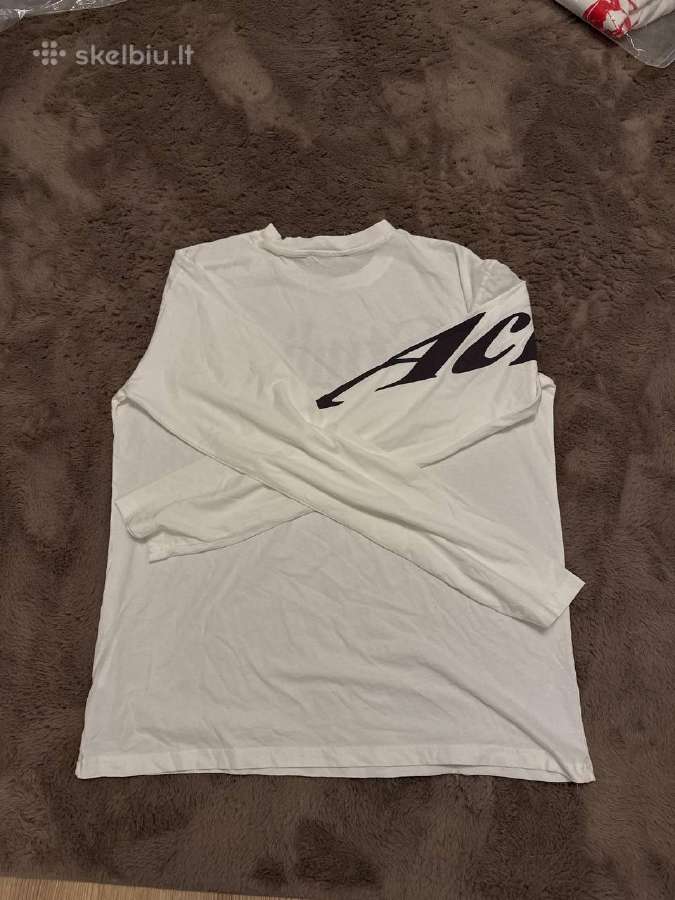 Acne studios balti longsleeve marškinėliai - nuotraukos Nr. 3