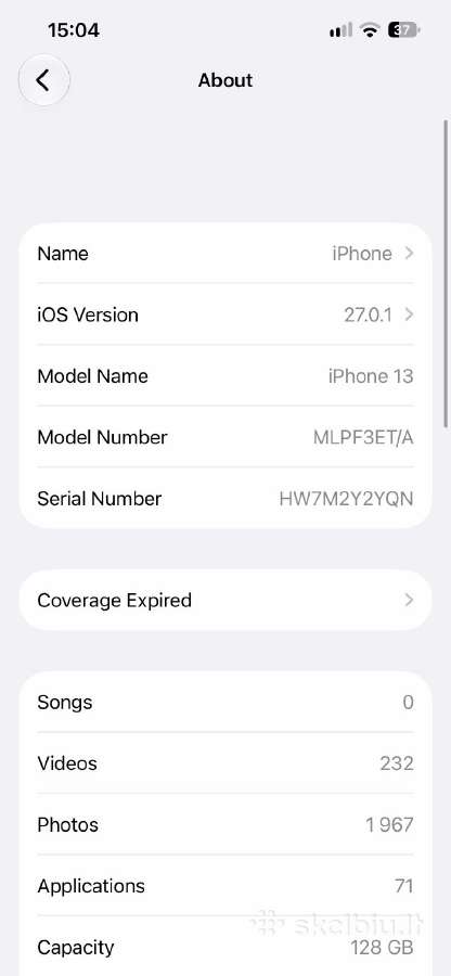 iPhone 13, 128 GB - nuotraukos Nr. 4