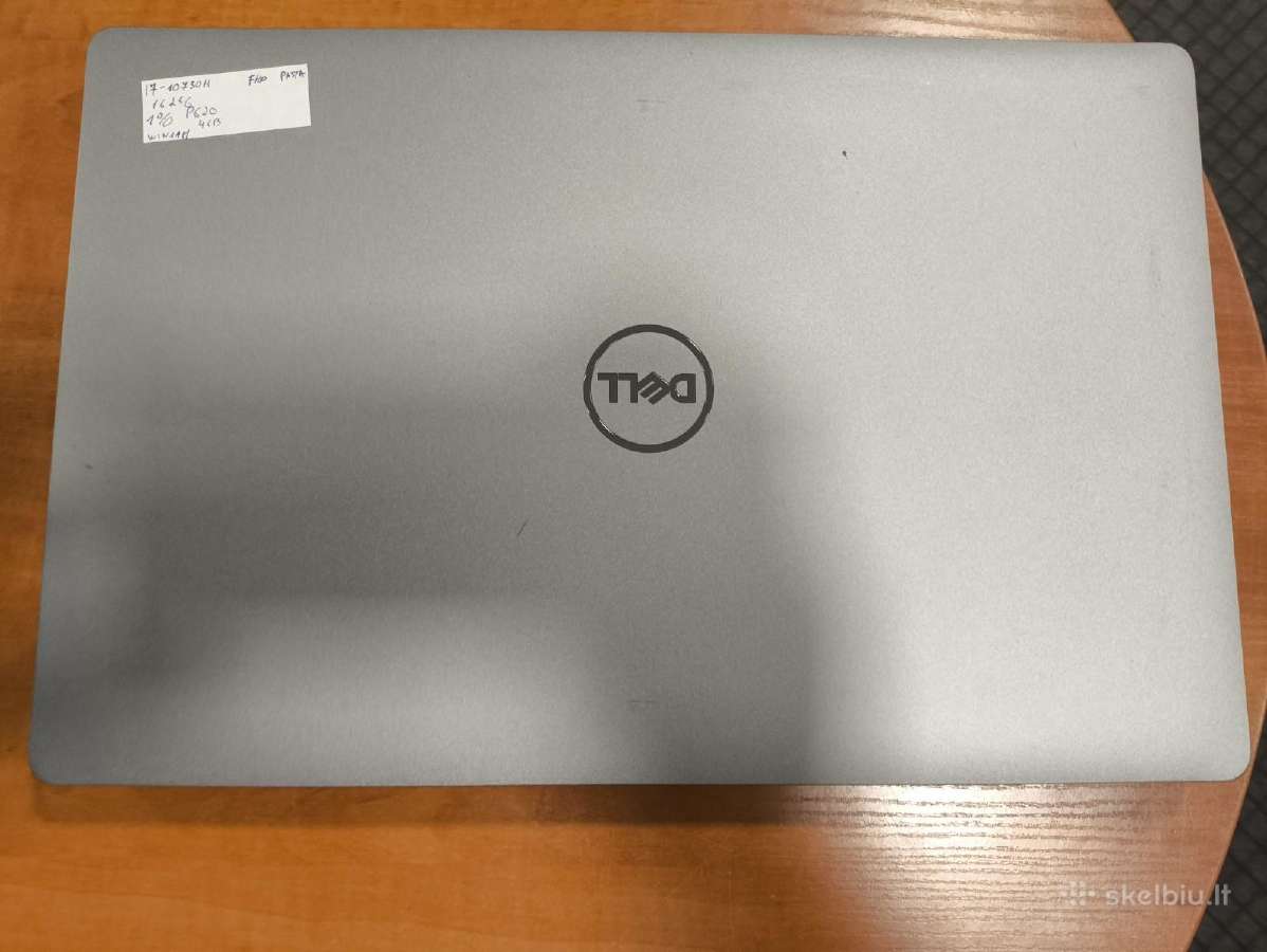 Precision 15.6 i7-10750h 16gb 256gb P620 4gb 1% - nuotraukos Nr. 3