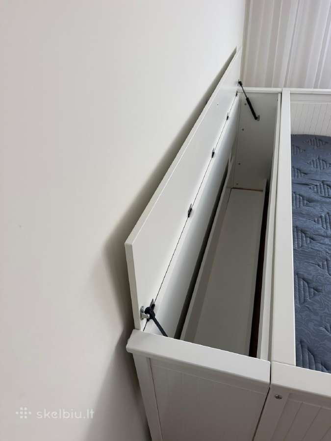 Ikea Hemnes lovos čiužinio dėžė. Balta - nuotraukos Nr. 2