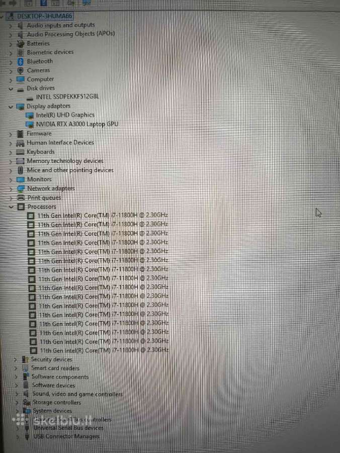 P15 Gen 2 15.6 i7-11800h 32gb 512gb A3000 6gb 12% - nuotraukos Nr. 5