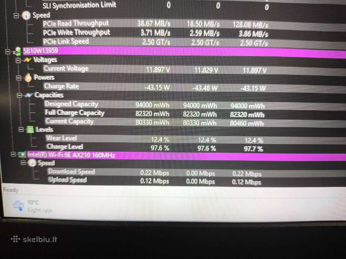 P15 Gen 2 15.6 i7-11800h 32gb 512gb A3000 6gb 12% - nuotraukos Nr. 7