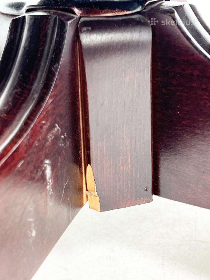 Raudonmedžio darbo krėslas su oda - nuotraukos Nr. 21
