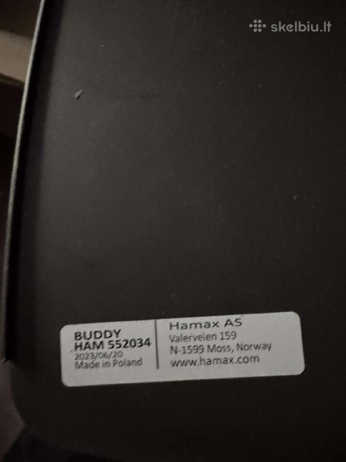 Hamax Buddy vaikiška dviračio kėdutė (iki 22 kg) - nuotraukos Nr. 2