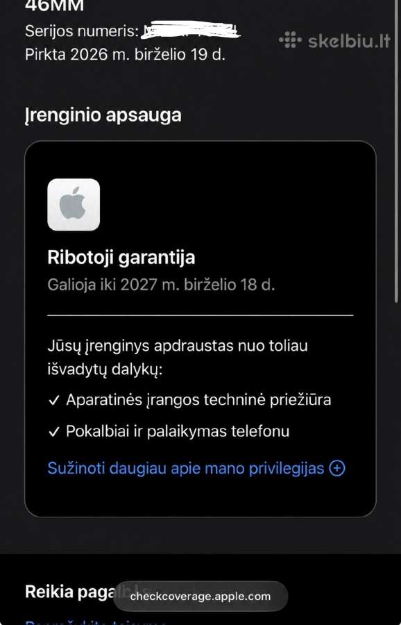 Parduodu Apple Watch Series 11 - nuotraukos Nr. 3