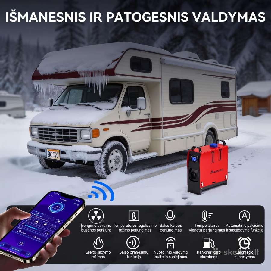 Galingas autonominis dyzelinis šildytuvas Webasto - nuotraukos Nr. 5