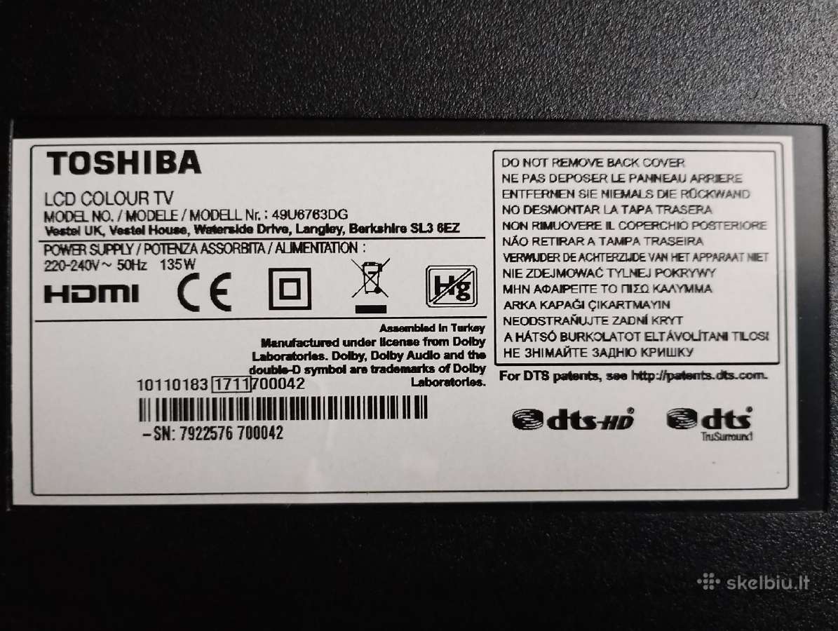 Toshiba 49u6763dg atnaujintas - nuotraukos Nr. 9