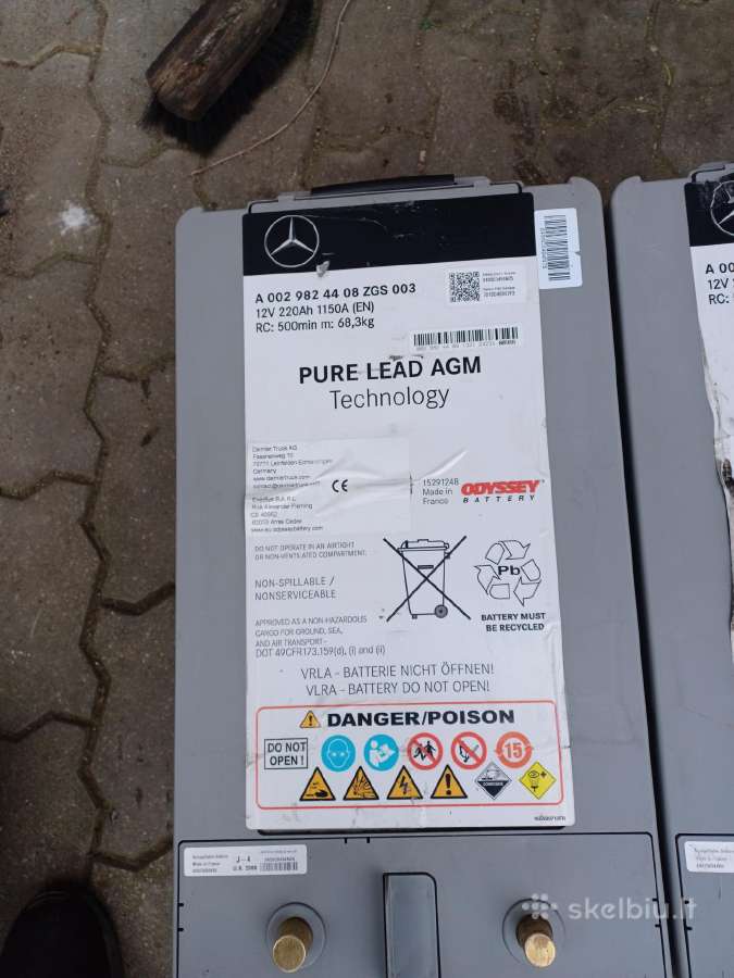 Mercedes-benz, originalūs akumuliatoriai - nuotraukos Nr. 4