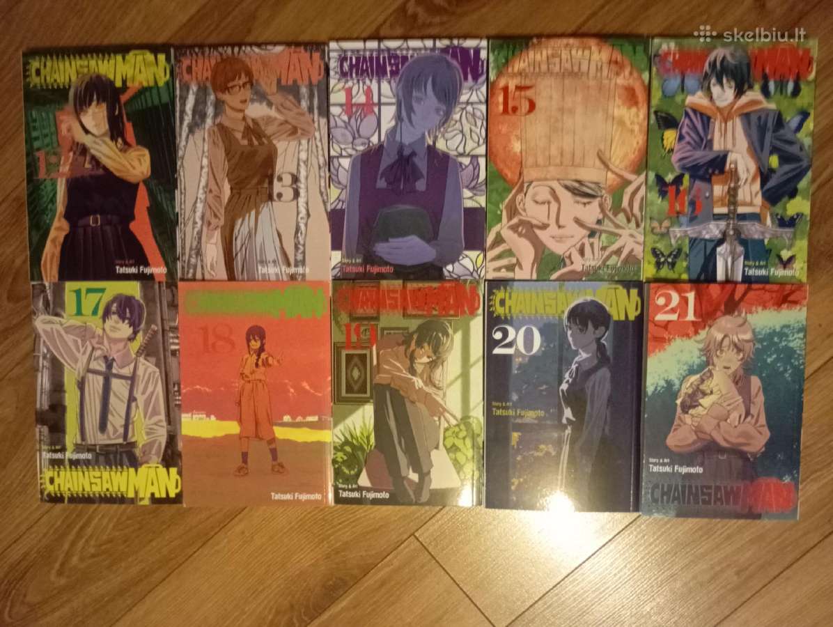 Chainsaw man manga nuo 1-10 ir 12-21 - nuotraukos Nr. 2