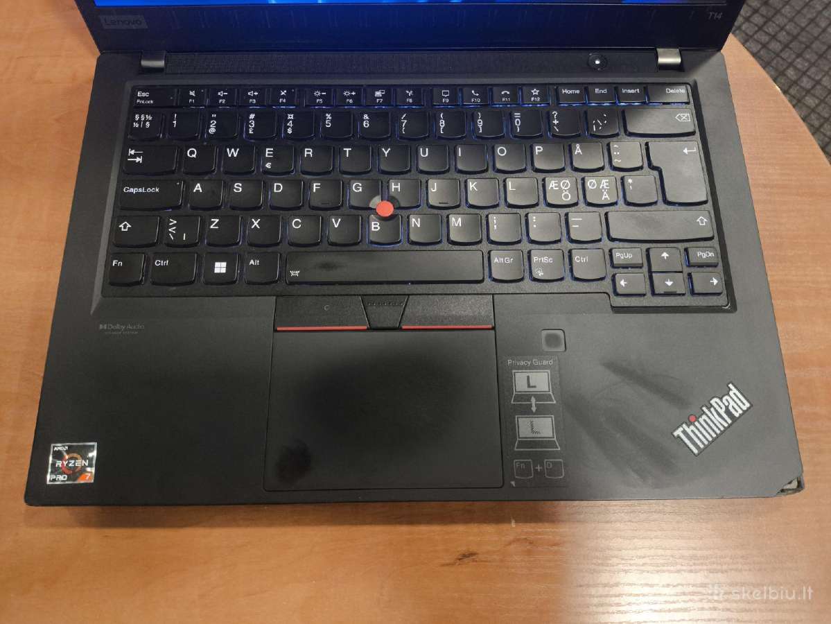 Thinkpad T14 14.0 Fhd Ips Ts Ryzen 7 5850u 16 256 - nuotraukos Nr. 2