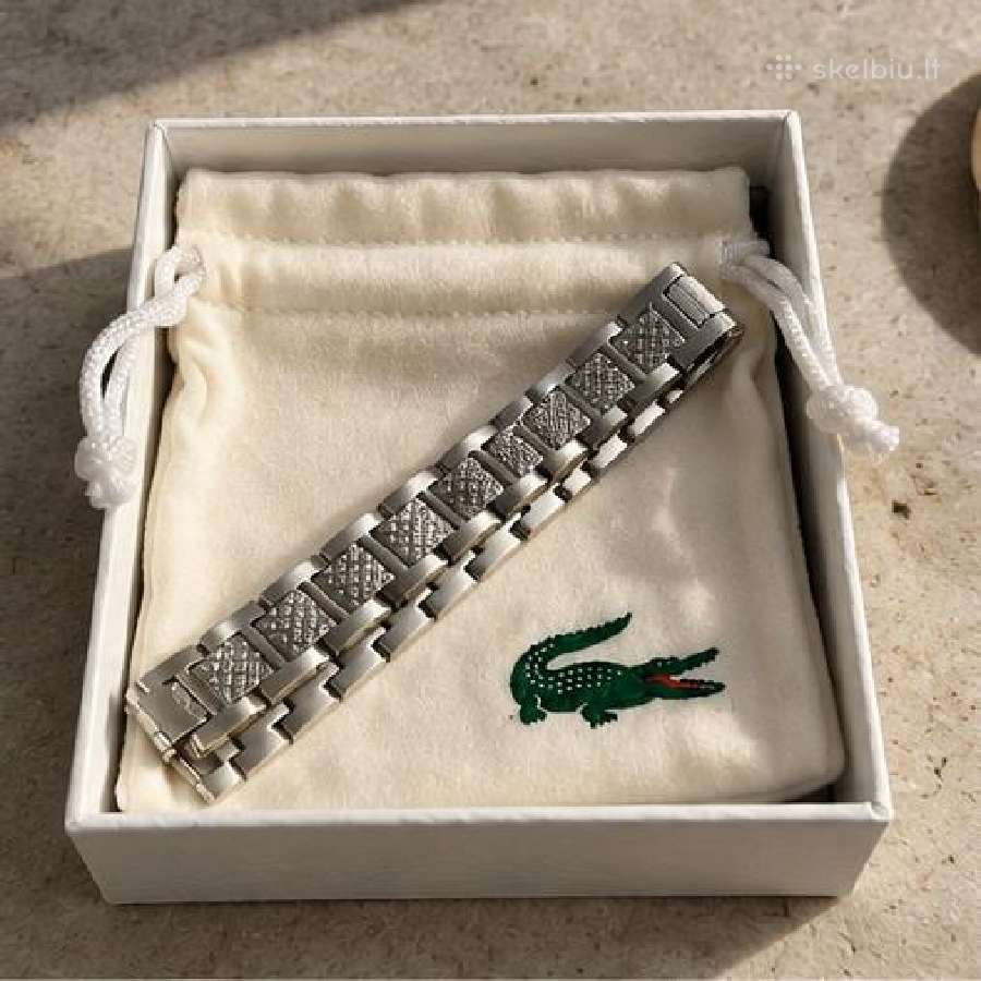 Lacoste metalinė apyrankė Su dėžute ir priedais - nuotraukos Nr. 2